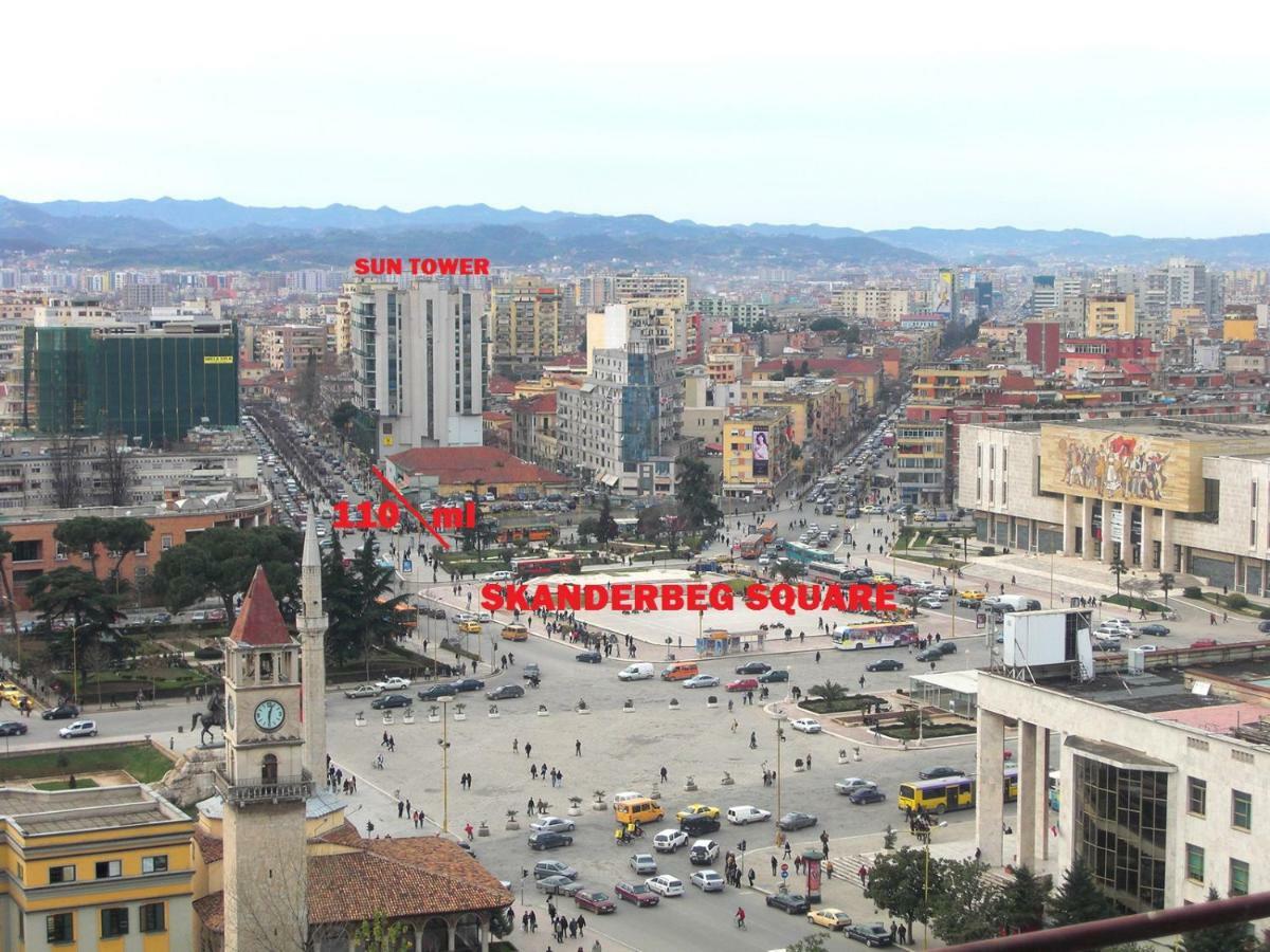 Sun Tower-Center Of Tirana Appartement Buitenkant foto